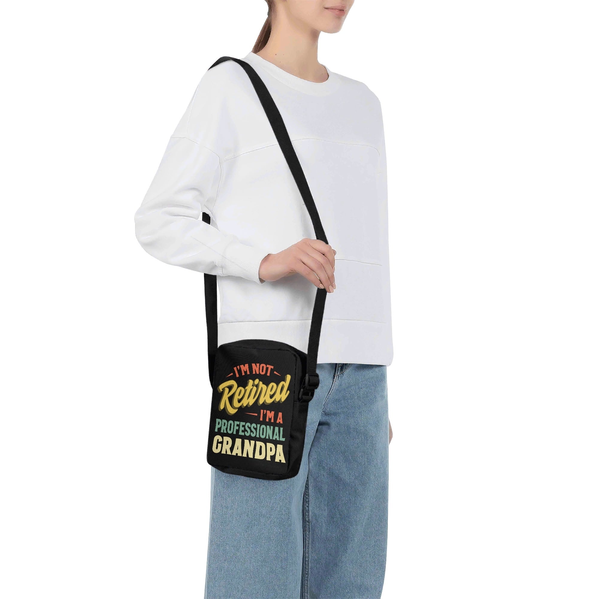 Im Not Retired, Im A Professional Grandpa Cross-Body Bag Cross Body Bag Dad Printed Offshore