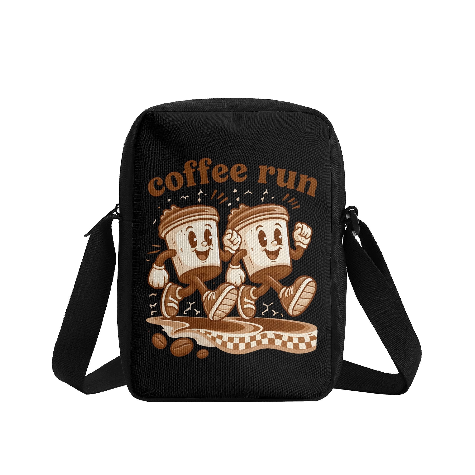 Coffee Run Cross-Body Bag Cross Body Bag Coffee Printed Offshore
