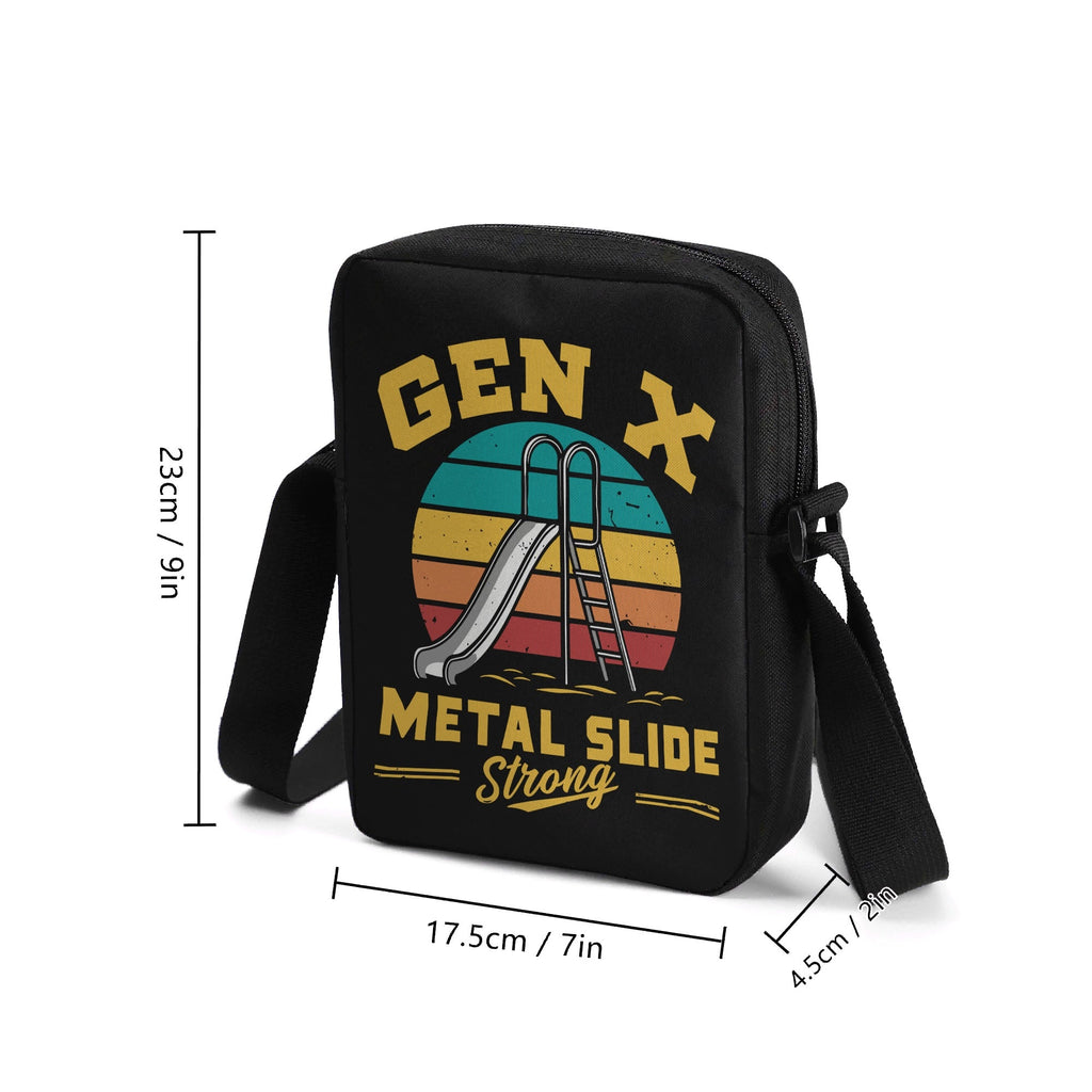 Gen X Metal Slide Strong Cross-Body Bag Cross Body Bag Printed Offshore