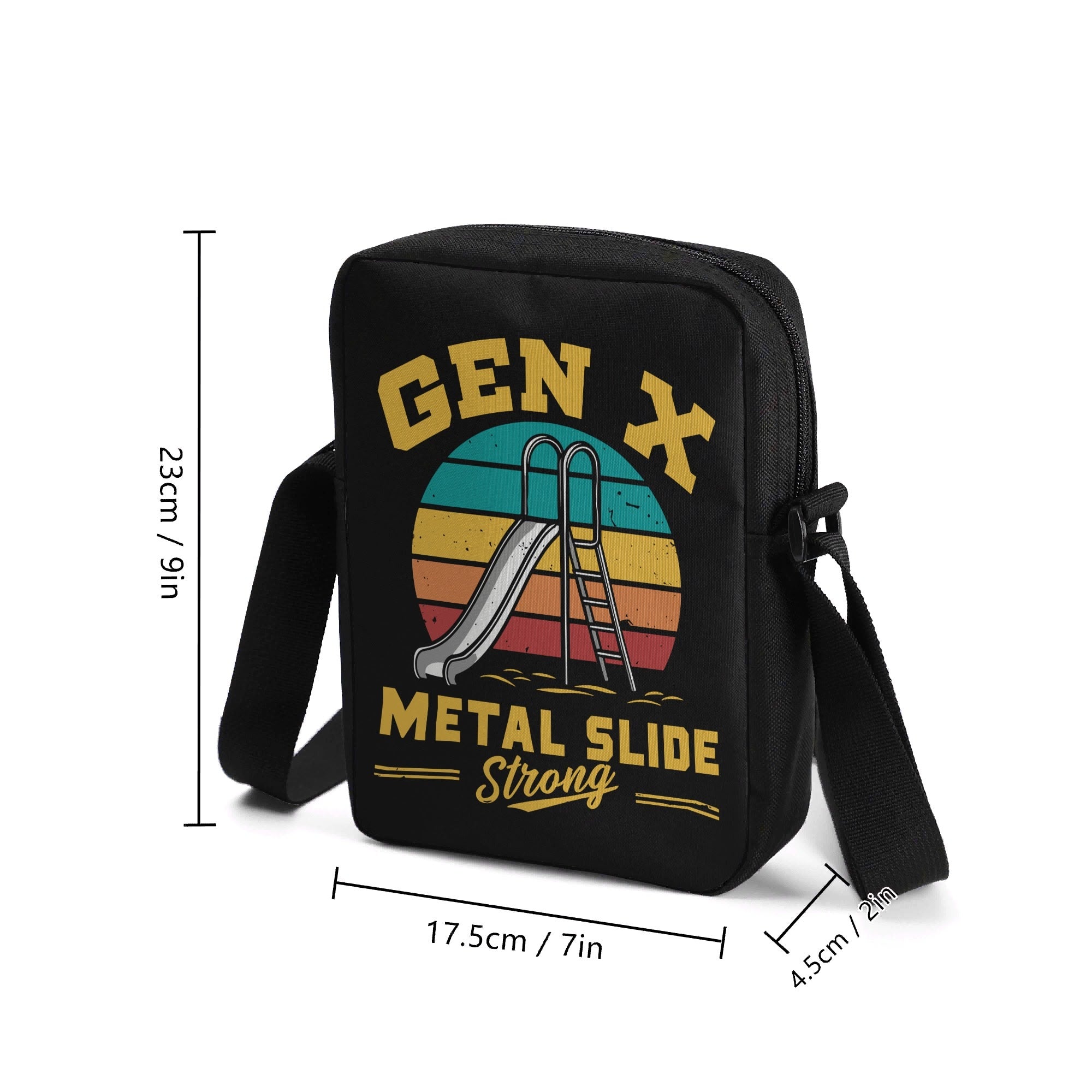 Gen X Metal Slide Strong Cross-Body Bag Cross Body Bag Printed Offshore