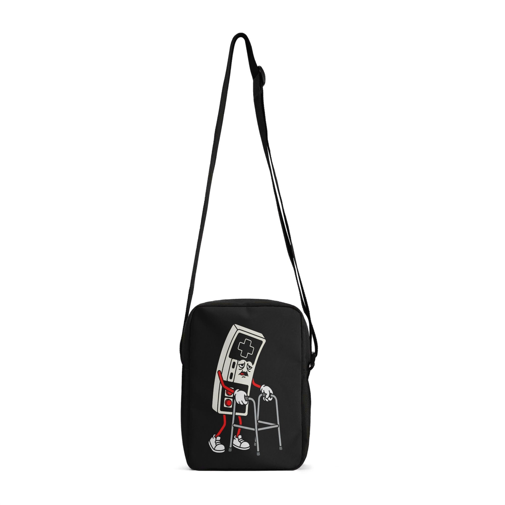 Retro Gamer, Walking Frame Cross-Body Bag Default Title Cross Body Bag Games Printed Offshore