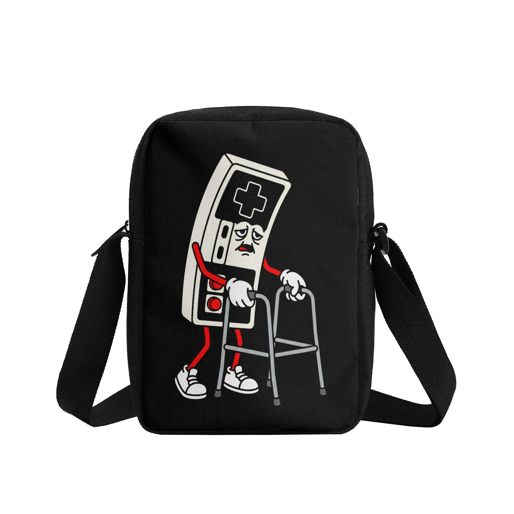 Retro Gamer, Walking Frame Cross-Body Bag Cross Body Bag Games Printed Offshore