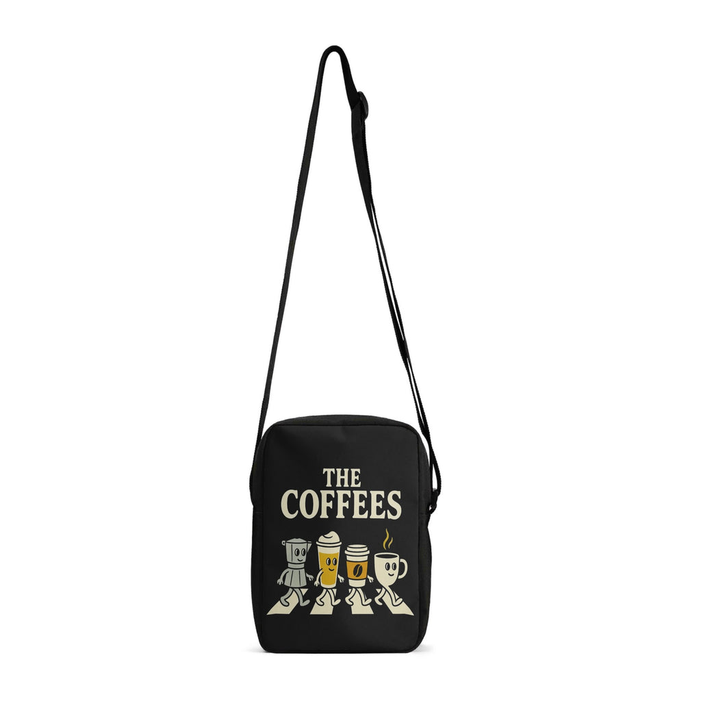 The Coffees, Zebra Crossing Cross-Body Bag Default Title Cross Body Bag Coffee Music Printed Offshore