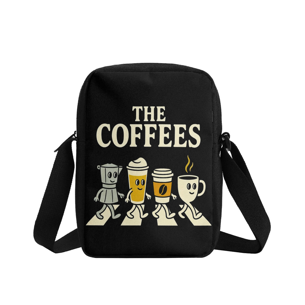 The Coffees, Zebra Crossing Cross-Body Bag Cross Body Bag Coffee Music Printed Offshore
