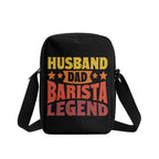 Husband Dad Barista Legend Cross-Body Bag Cross Body Bag Coffee Dad Printed Offshore