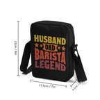 Husband Dad Barista Legend Cross-Body Bag Cross Body Bag Coffee Dad Printed Offshore