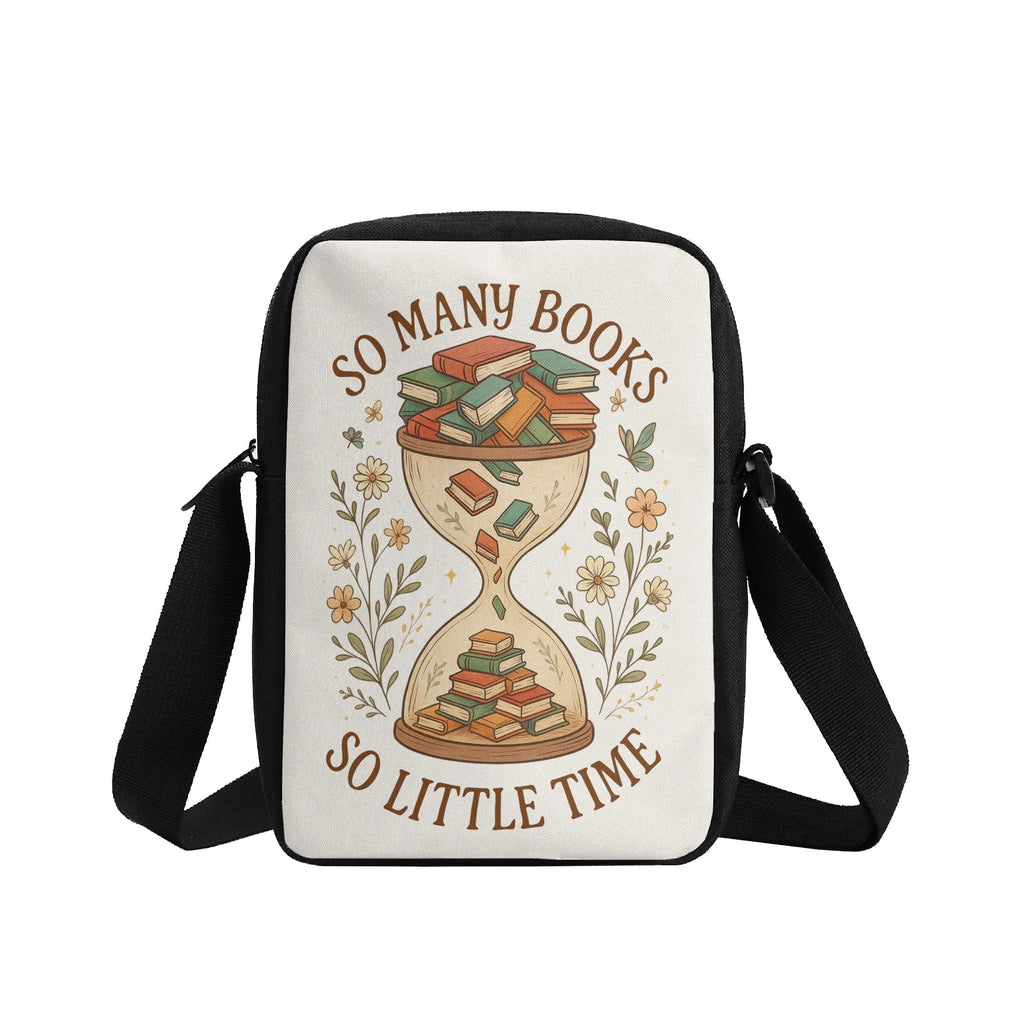 So Many Books So Little Time, Hourglass Cross-Body Bag Cross Body Bag Printed Offshore Reading
