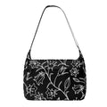 Black And White Floral Laptop Messenger & Shoulder Bag Default Title Laptop Messenger Shoulder Bag Printed Offshore