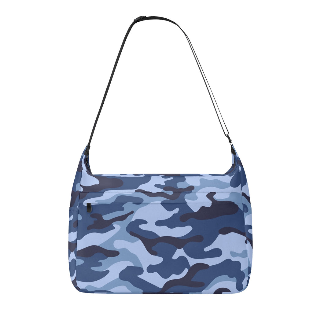 Blue Camouflage Laptop Messenger & Shoulder Bag Default Title Laptop Messenger Shoulder Bag Printed Offshore
