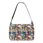 Blue Comic Book Laptop Messenger & Shoulder Bag Laptop Messenger Shoulder Bag Comic Printed Offshore