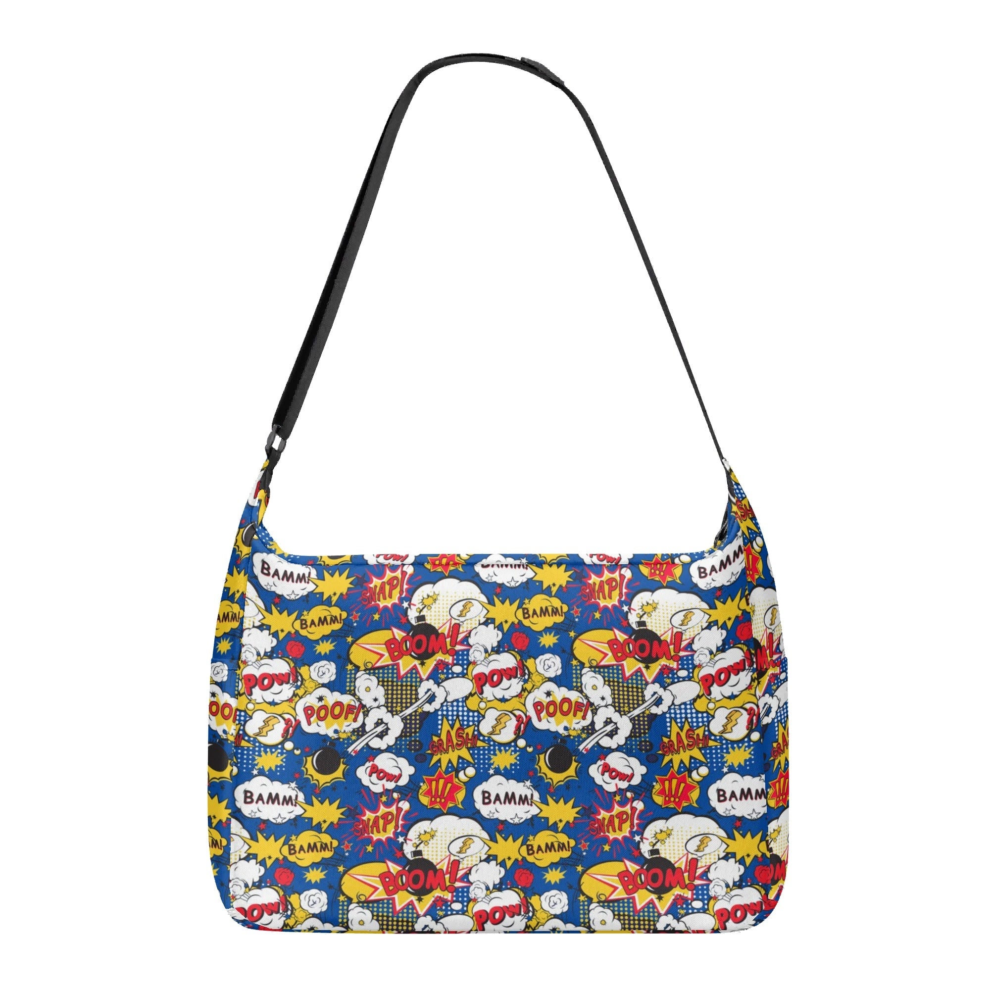 Blue Comic Book Laptop Messenger & Shoulder Bag Laptop Messenger Shoulder Bag Comic Printed Offshore