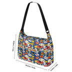 Blue Comic Book Laptop Messenger & Shoulder Bag Laptop Messenger Shoulder Bag Comic Printed Offshore