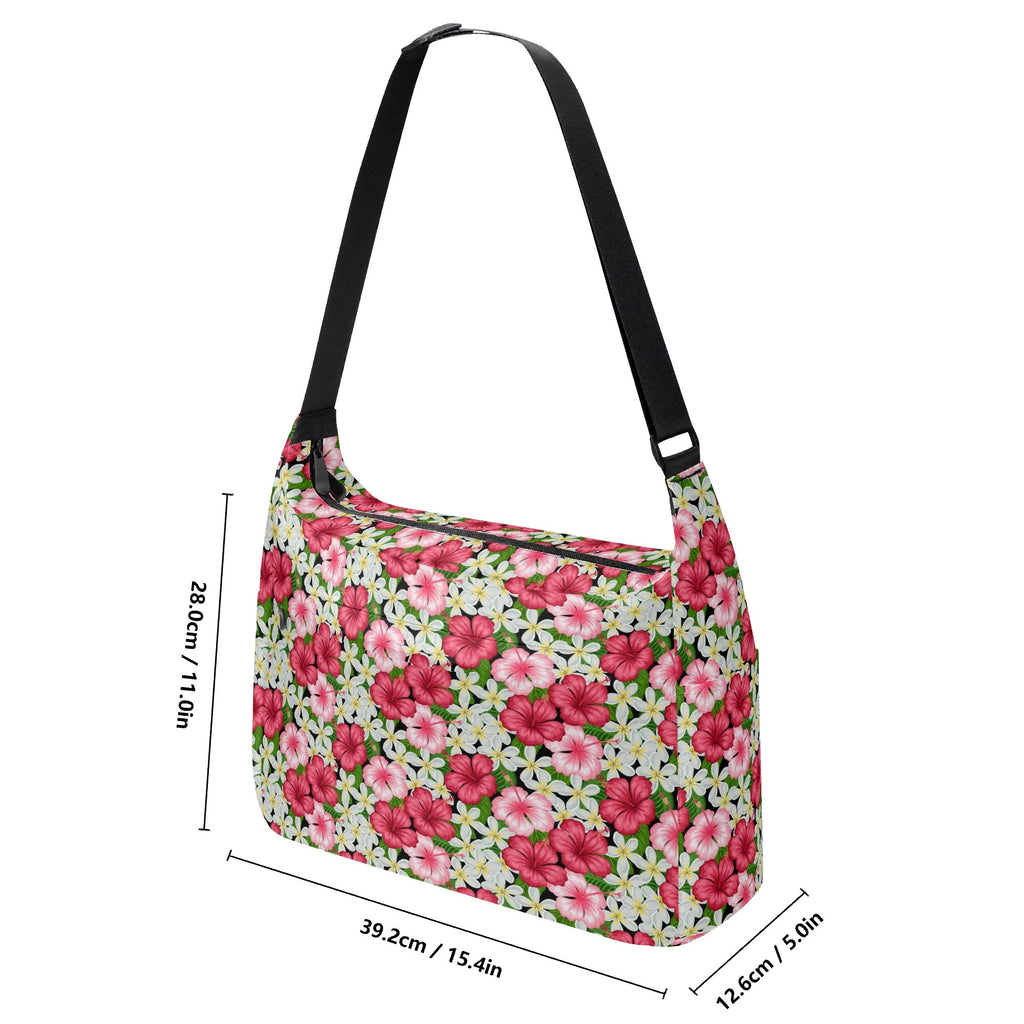 Hibiscus Laptop Messenger & Shoulder Bag Laptop Messenger Shoulder Bag Plants Printed Offshore