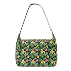 Frangipani Laptop Messenger & Shoulder Bag Default Title Laptop Messenger Shoulder Bag Plants Printed Offshore