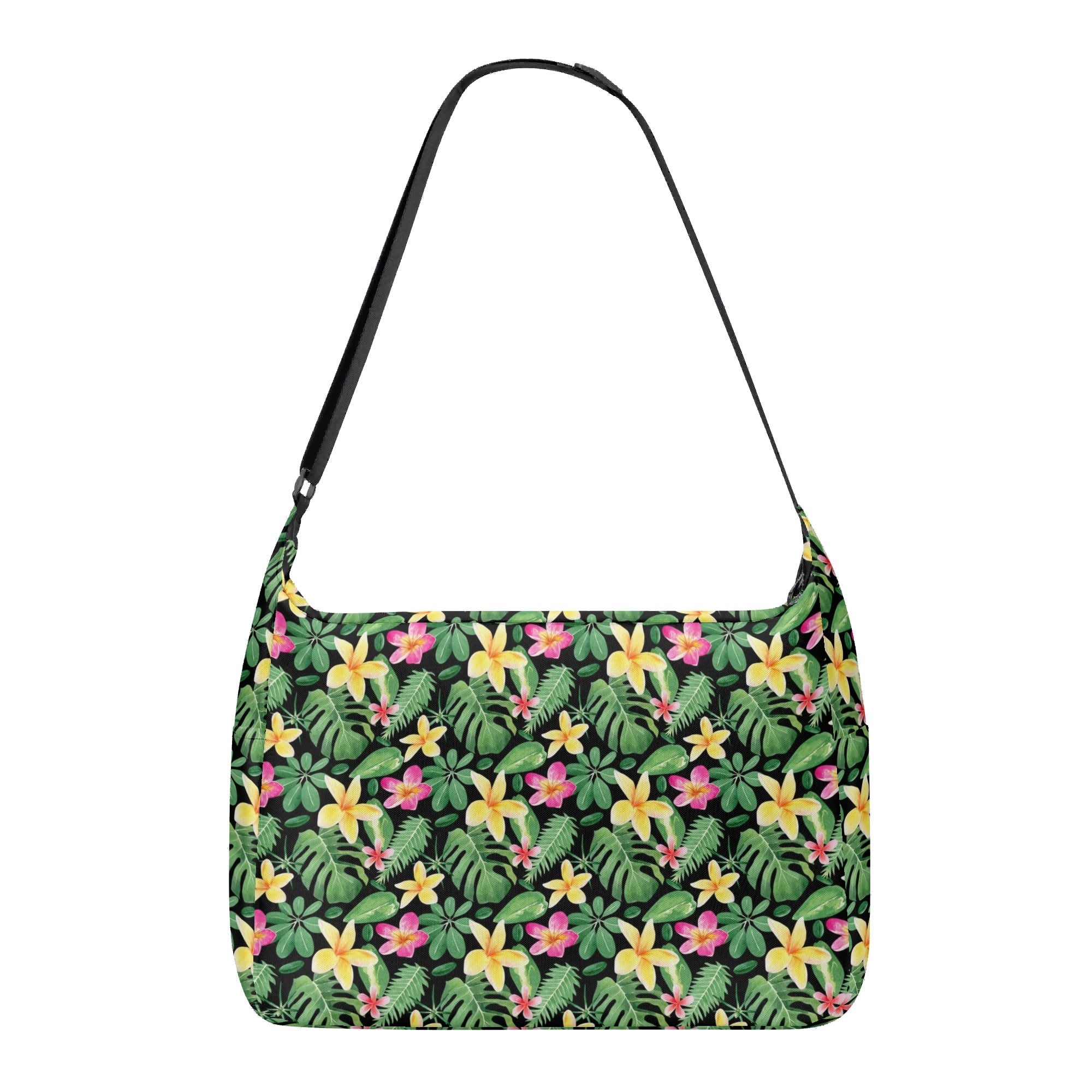 Frangipani Laptop Messenger & Shoulder Bag Laptop Messenger Shoulder Bag Plants Printed Offshore