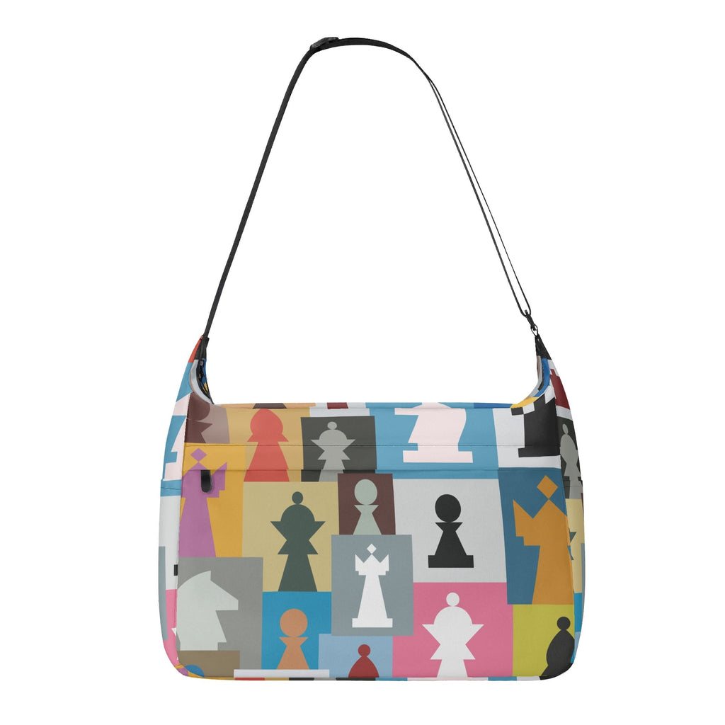 Colourful Chess Laptop Messenger & Shoulder Bag Default Title Laptop Messenger Shoulder Bag Chess Games Printed Offshore