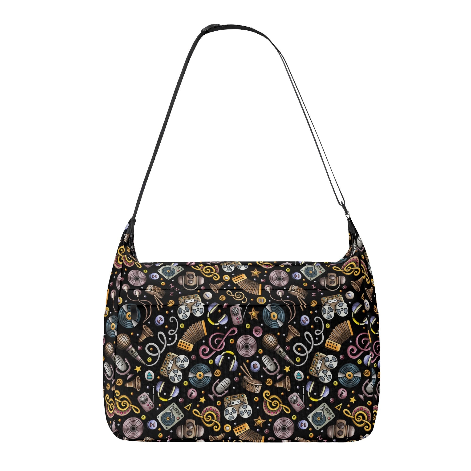 Retro Music Mix Laptop Messenger & Shoulder Bag Default Title Laptop Messenger Shoulder Bag Music Printed Offshore