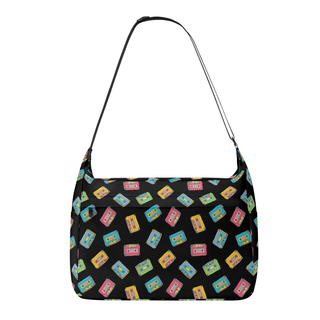 Colourful Cassettes Laptop Messenger & Shoulder Bag Default Title Laptop Messenger Shoulder Bag Music Printed Offshore Retro