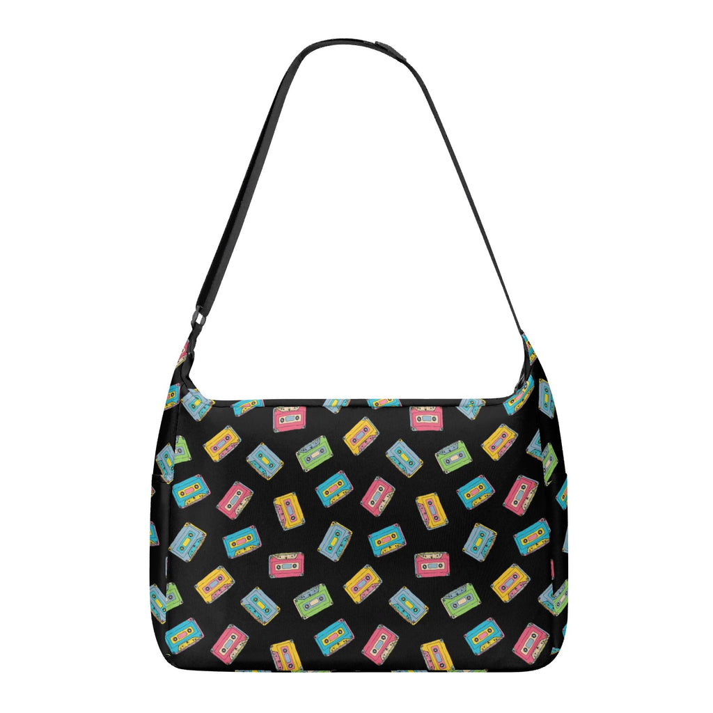 Colourful Cassettes Laptop Messenger & Shoulder Bag Laptop Messenger Shoulder Bag Music Printed Offshore Retro