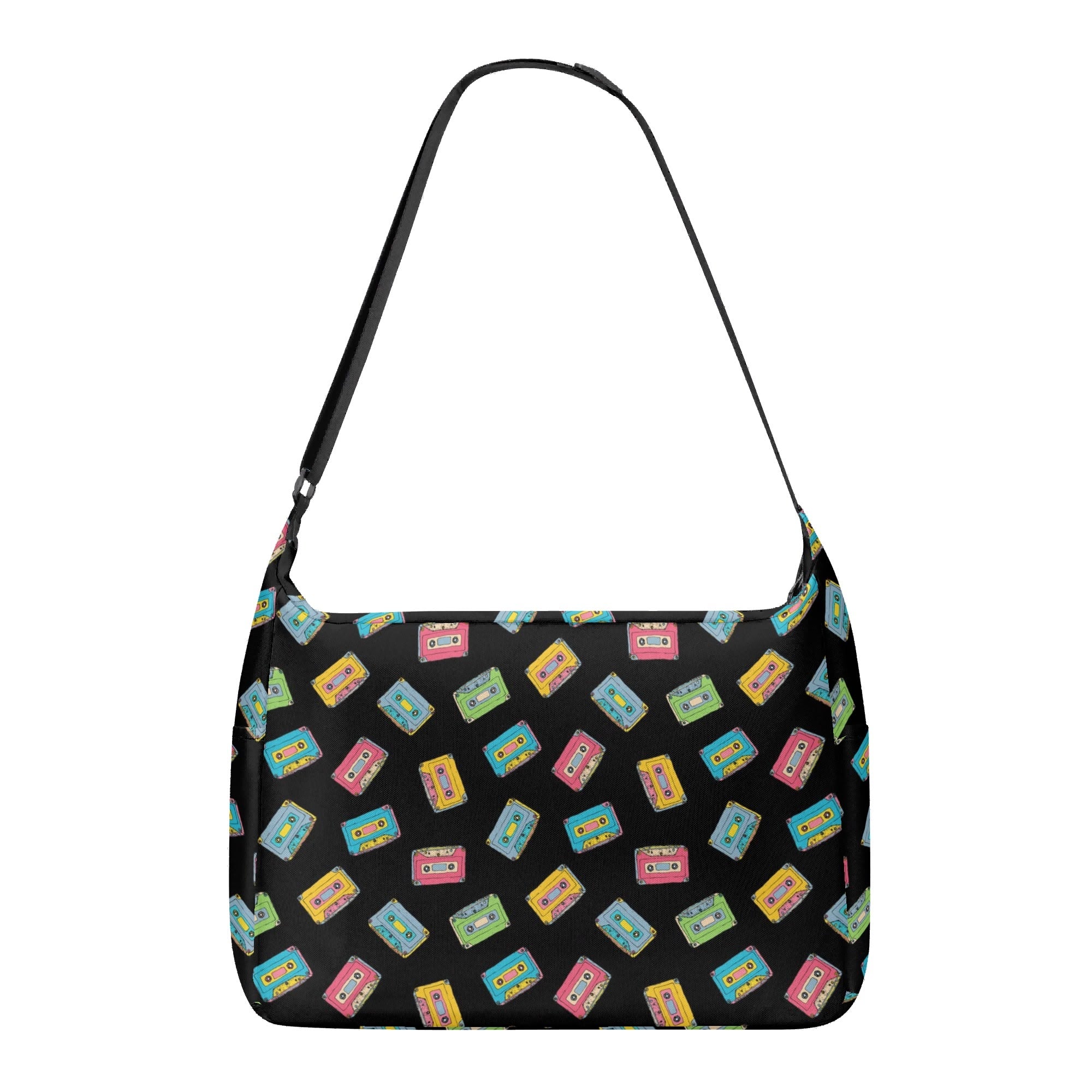 Colourful Cassettes Laptop Messenger & Shoulder Bag Laptop Messenger Shoulder Bag Music Printed Offshore Retro