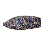 Graphic Flowers On Black Laptop Messenger & Shoulder Bag Laptop Messenger Shoulder Bag Plants Printed Offshore
