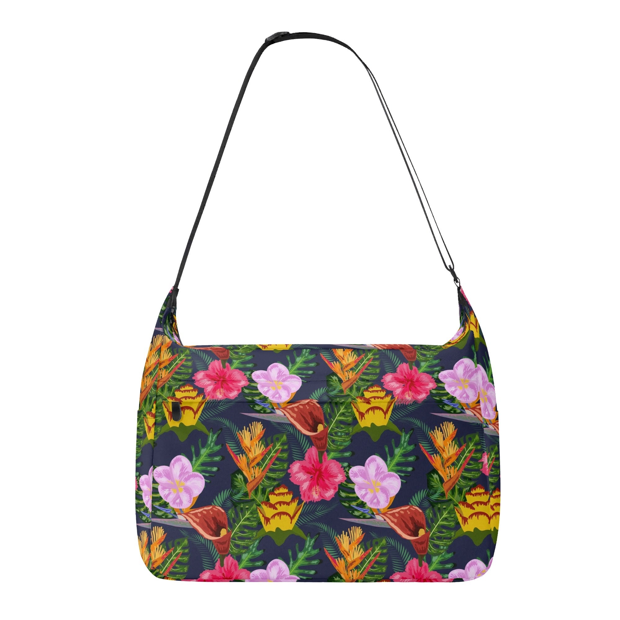 Tropical Floral Laptop Messenger & Shoulder Bag Default Title Laptop Messenger Shoulder Bag Plants Printed Offshore