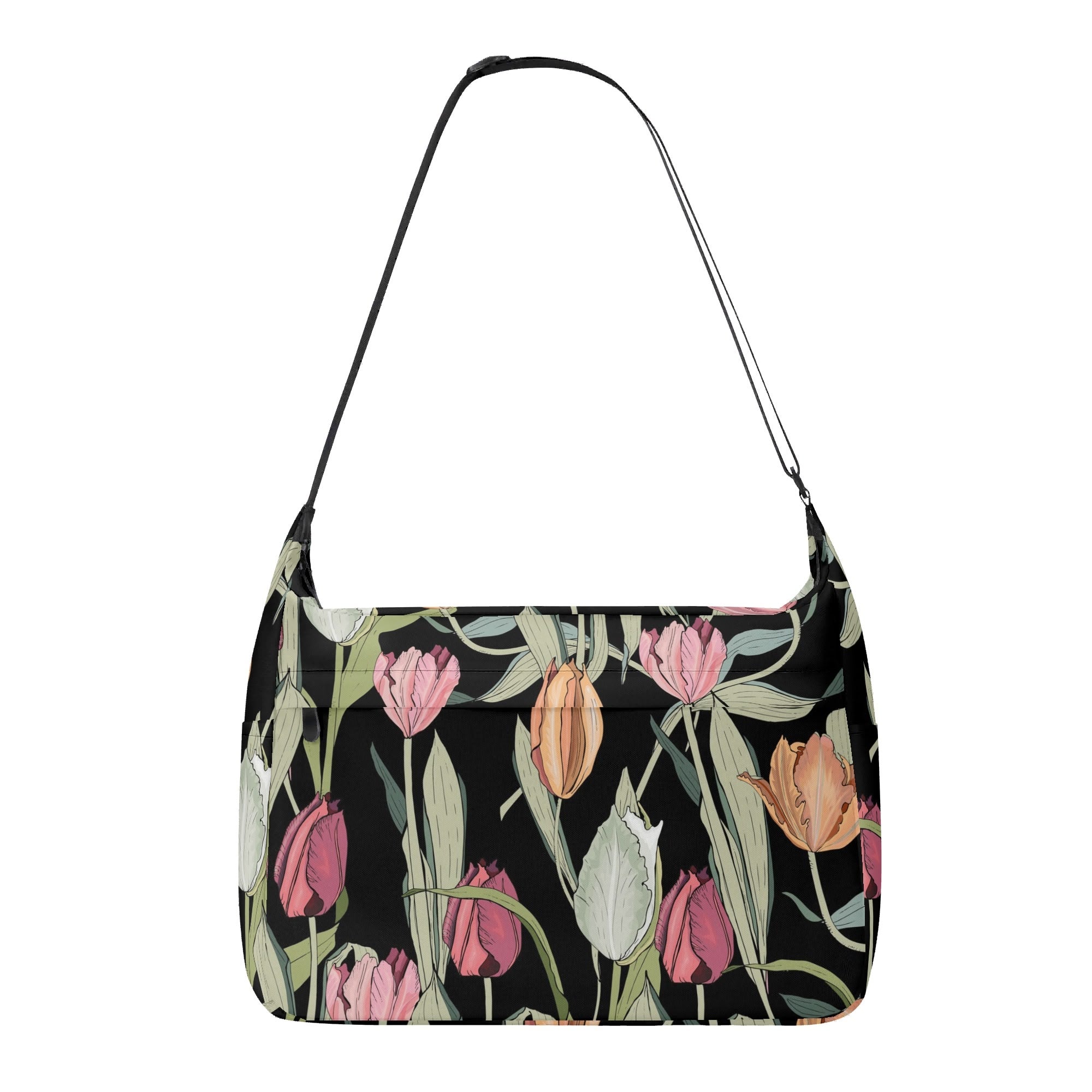 Tulips Laptop Messenger & Shoulder Bag Default Title Laptop Messenger Shoulder Bag Plants Printed Offshore