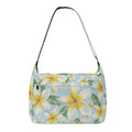 Delicate Frangipani Laptop Messenger & Shoulder Bag Default Title Laptop Messenger Shoulder Bag Plants Printed Offshore