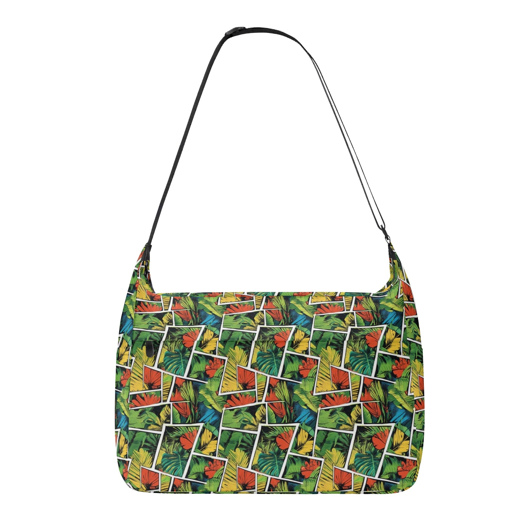 Tropical Comic Book Style Laptop Messenger & Shoulder Bag Default Title Laptop Messenger Shoulder Bag Comic Plants Printed Offshore