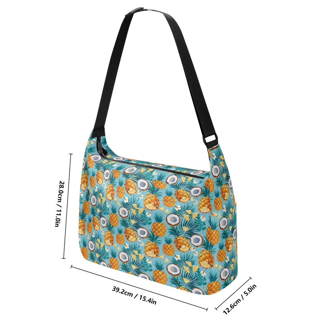 Pineapple Coconut Laptop Messenger & Shoulder Bag Laptop Messenger Shoulder Bag Food Printed Offshore