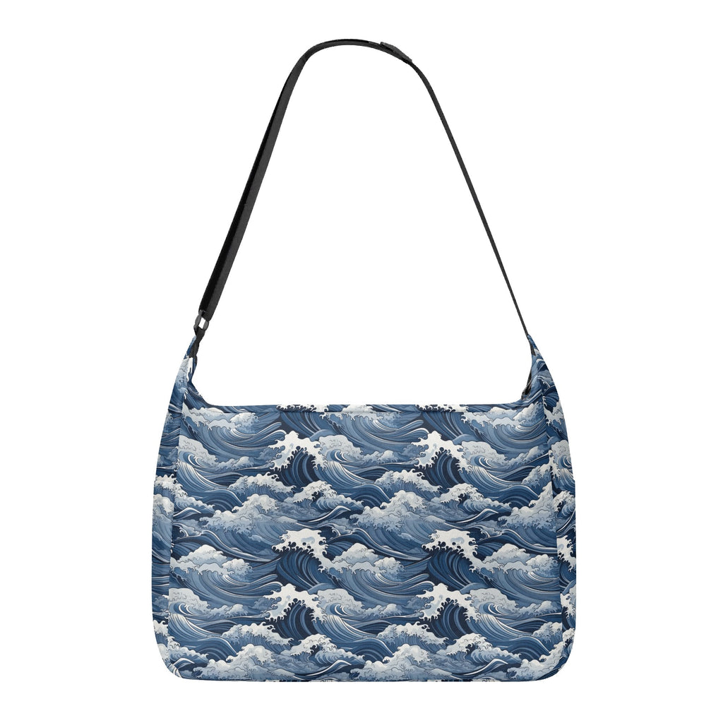Japanese Waves Laptop Messenger & Shoulder Bag Laptop Messenger Shoulder Bag Ocean Printed Offshore