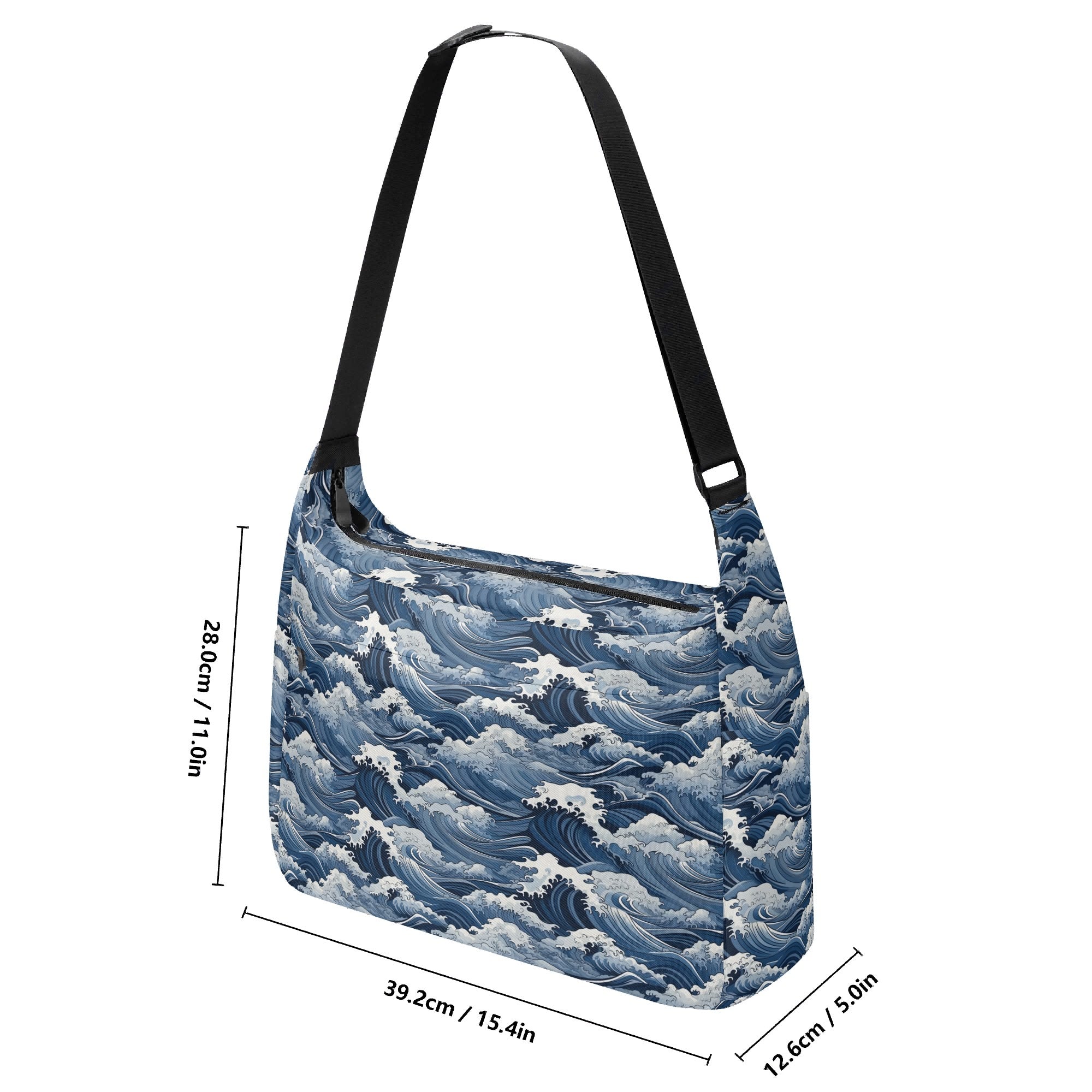 Japanese Waves Laptop Messenger & Shoulder Bag Laptop Messenger Shoulder Bag Ocean Printed Offshore