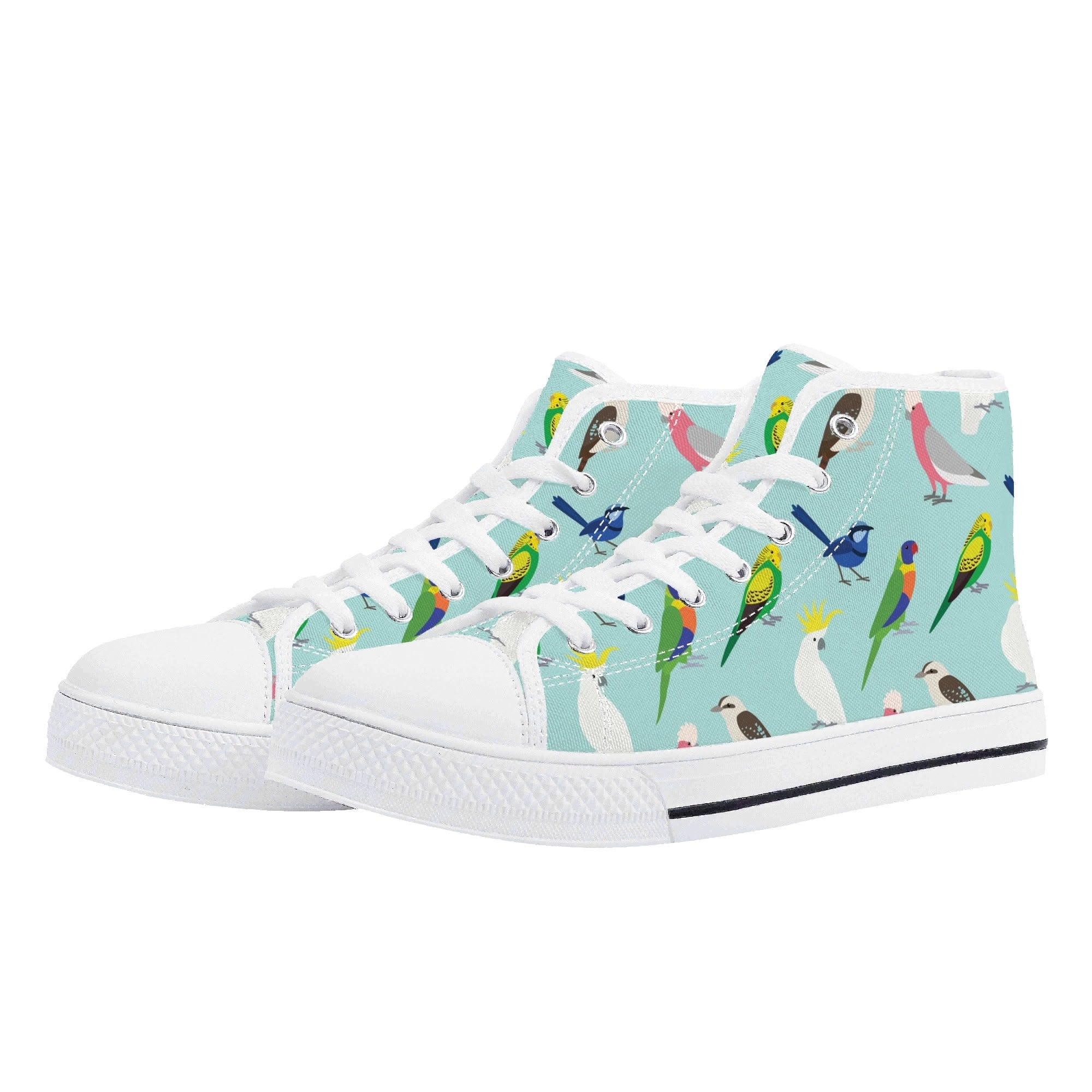 Australian Birds Womens High Top Canvas Shoes US5.5 (EU36) Printed Offshore
