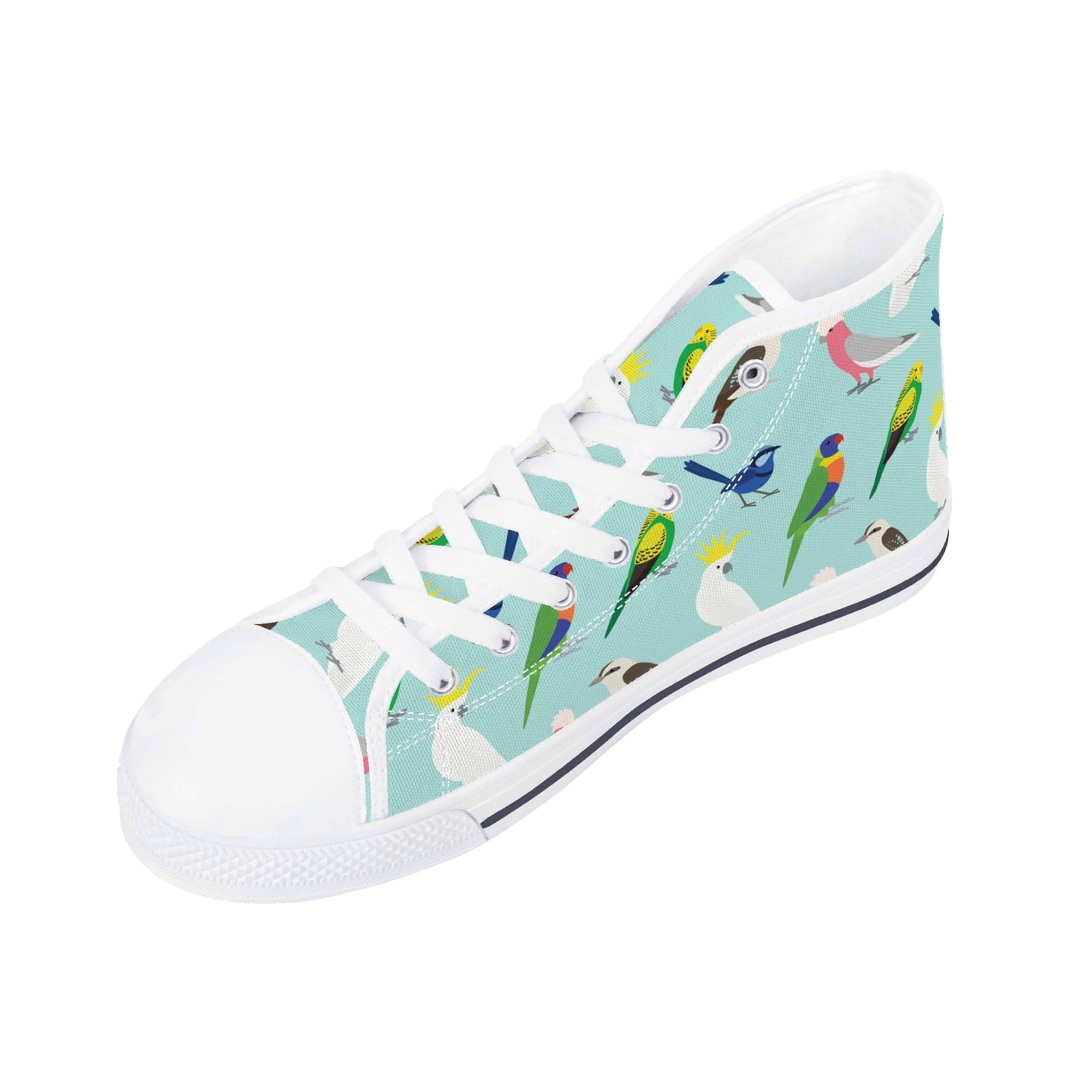Australian Birds Womens High Top Canvas Shoes Printed Offshore