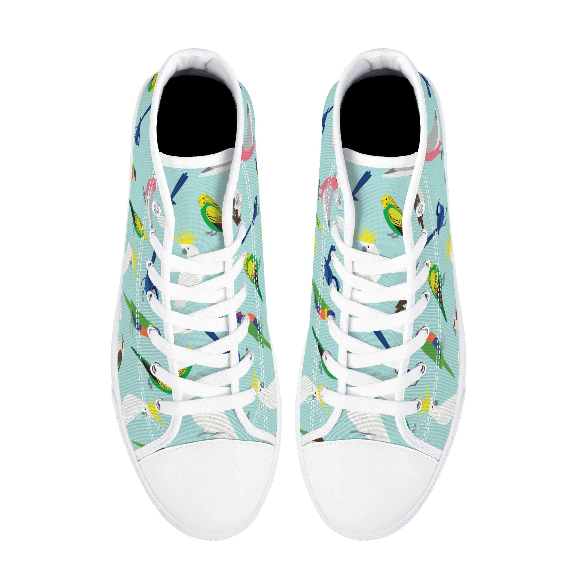 Australian Birds Womens High Top Canvas Shoes Printed Offshore