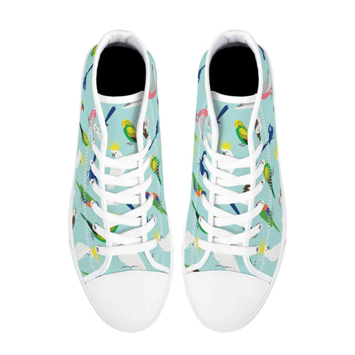 Australian Birds Womens High Top Canvas Shoes Printed Offshore