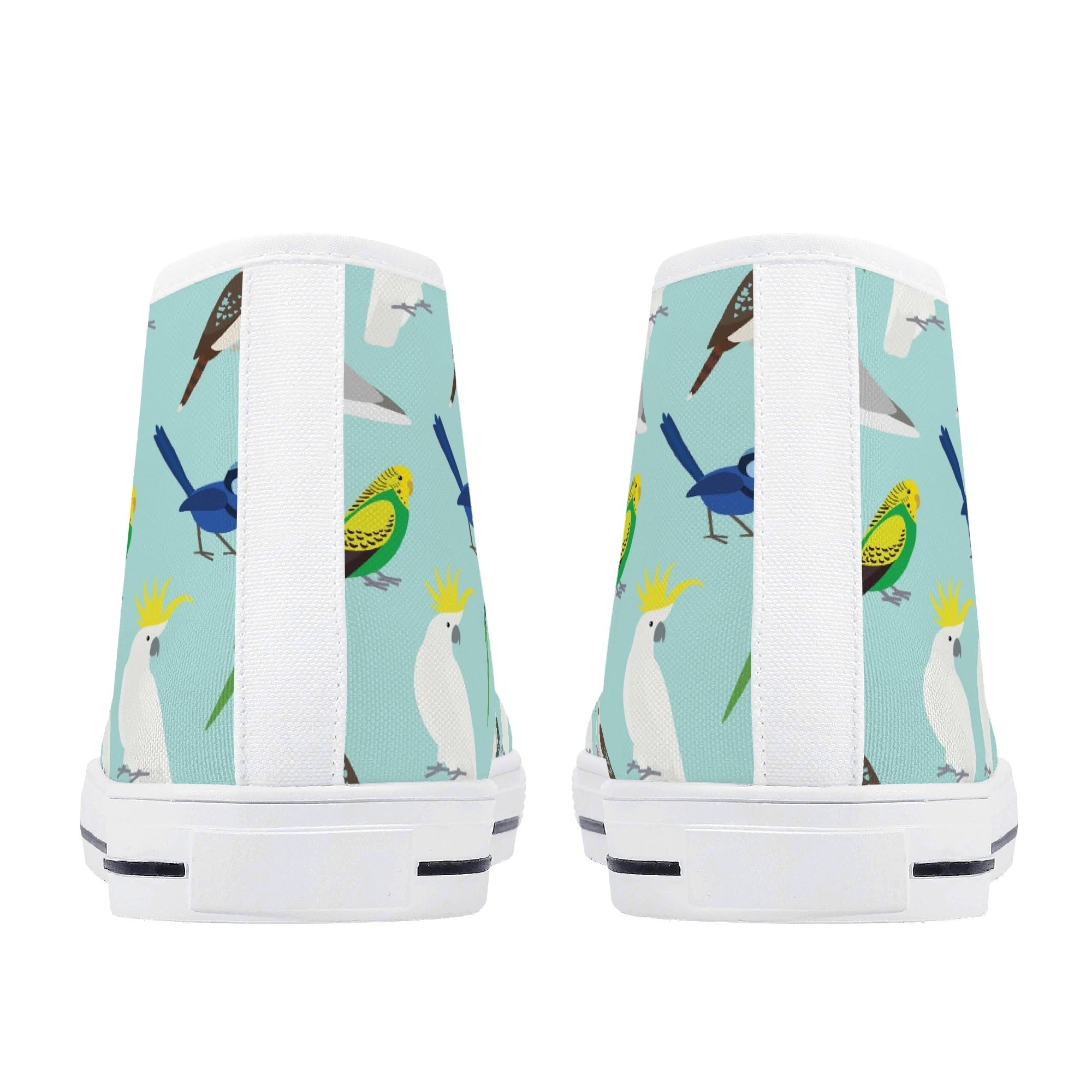Australian Birds Womens High Top Canvas Shoes Printed Offshore
