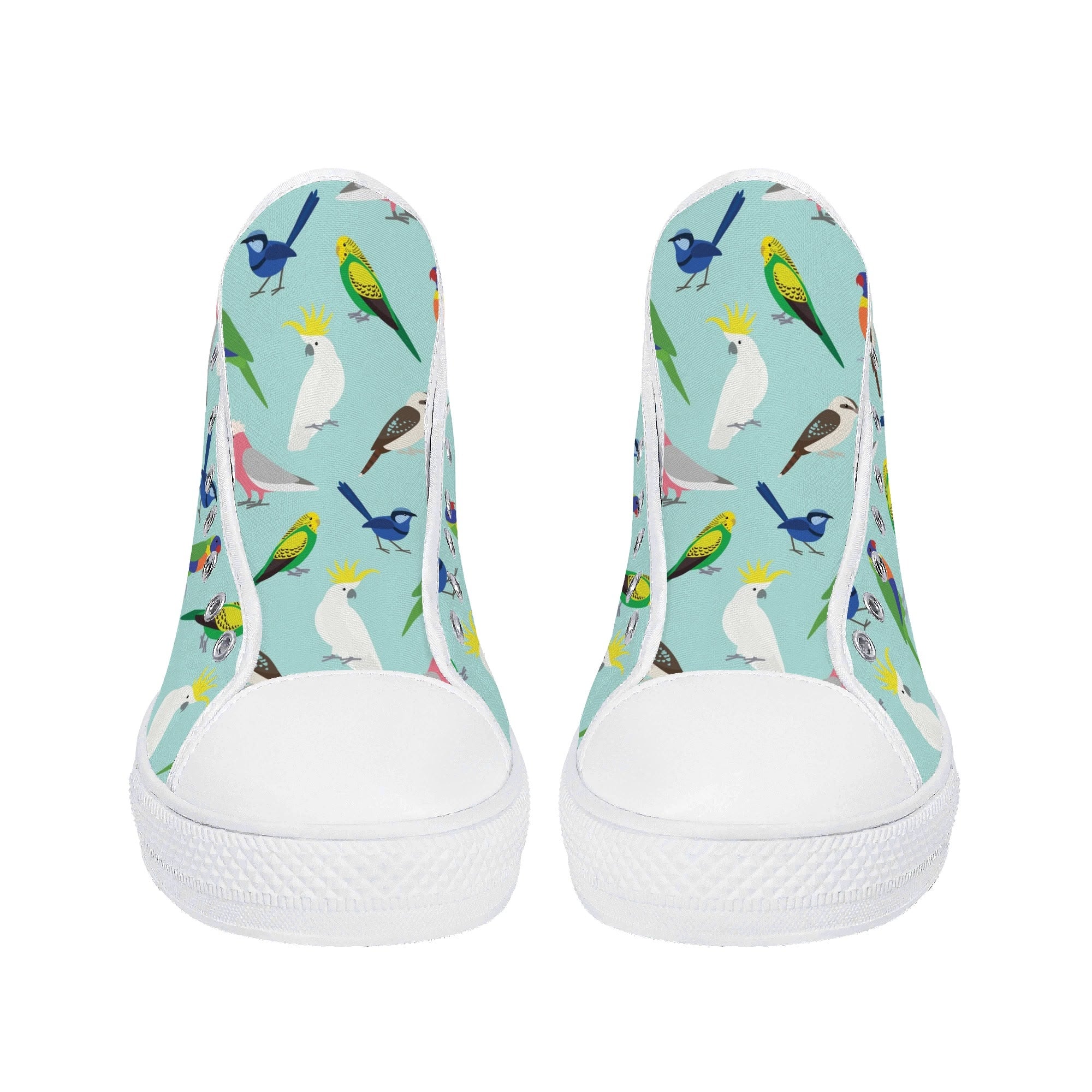 Australian Birds Womens High Top Canvas Shoes Printed Offshore