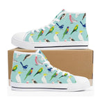 Australian Birds Womens High Top Canvas Shoes Printed Offshore