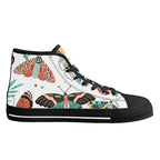 Pretty Moths And Butterflies Womens High Top Canvas Shoes Printed Offshore