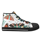 Pretty Moths And Butterflies Womens High Top Canvas Shoes Printed Offshore