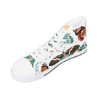 Pretty Moths And Butterflies Womens High Top Canvas Shoes Printed Offshore