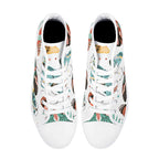 Pretty Moths And Butterflies Womens High Top Canvas Shoes Printed Offshore