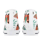 Pretty Moths And Butterflies Womens High Top Canvas Shoes Printed Offshore