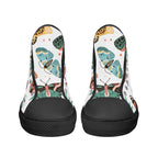 Pretty Moths And Butterflies Womens High Top Canvas Shoes Printed Offshore