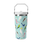 Personalised - Australian Birds - 20oz Stainless Steel Tumbler Screw On Lid With Straw Default Title Personalised 20oz Tumbler with Top Handle animal Birds Printed Offshore