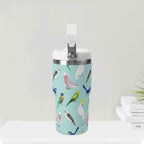 Personalised - Australian Birds - 20oz Stainless Steel Tumbler Screw On Lid With Straw Personalised 20oz Tumbler with Top Handle animal Birds Printed Offshore