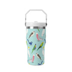 Personalised - Australian Birds - 20oz Stainless Steel Tumbler Screw On Lid With Straw Personalised 20oz Tumbler with Top Handle animal Birds Printed Offshore