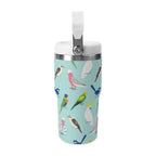 Personalised - Australian Birds - 20oz Stainless Steel Tumbler Screw On Lid With Straw Personalised 20oz Tumbler with Top Handle animal Birds Printed Offshore