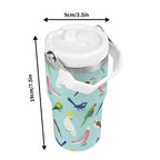 Personalised - Australian Birds - 20oz Stainless Steel Tumbler Screw On Lid With Straw Personalised 20oz Tumbler with Top Handle animal Birds Printed Offshore